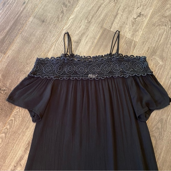 Koy Resort dress 100% viscose dark navy sun dress resort wear - Picture 3 of 12